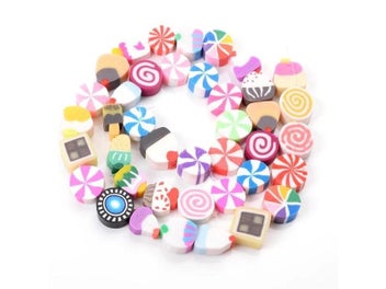 Listing 5 of 10 for 10mm Polymer Clay Beads Spacer Loose Beads For Jewelry Making Handmade Charm
