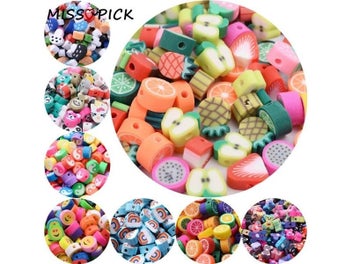 Listing 7 of 10 for 10mm Polymer Clay Beads Spacer Loose Beads For Jewelry Making Handmade Charm