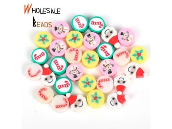 Listing 4 of 9 for 20-110pcs/Lot Polymer Clay Beads For Jewelry Making DIY