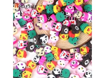 Listing 6 of 9 for 20-110pcs/Lot Polymer Clay Beads For Jewelry Making DIY