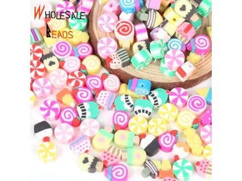 Listing 7 of 9 for 20-110pcs/Lot Polymer Clay Beads For Jewelry Making DIY