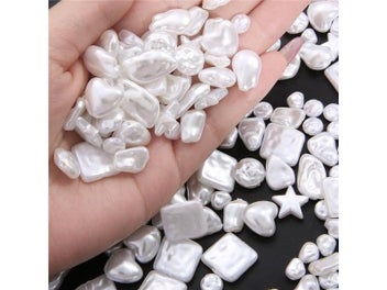 Listing 3 of 10 for Irregular ABS Imitation Pearls Beads Acrylic Loose Beads For Jewelry Making DIY