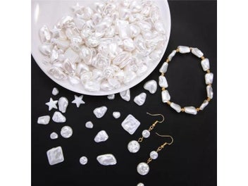 Listing 4 of 10 for Irregular ABS Imitation Pearls Beads Acrylic Loose Beads For Jewelry Making DIY