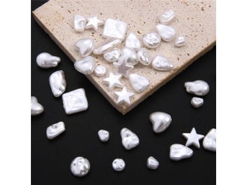 Listing 5 of 10 for Irregular ABS Imitation Pearls Beads Acrylic Loose Beads For Jewelry Making DIY