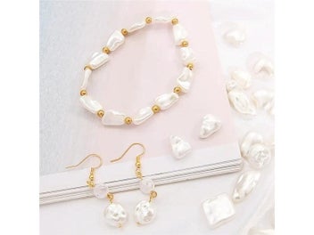 Listing 7 of 10 for Irregular ABS Imitation Pearls Beads Acrylic Loose Beads For Jewelry Making DIY