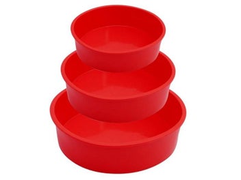 Listing 3 of 10 for 4/6/8 Inch Round Silicone Cake Mold Nonstick Cake Pan Tray Reusable Pastry Mold