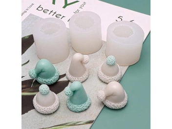 Listing 4 of 10 for Aomily Cute Hat Shape Cake Silicone Mold Christmas Party Fondant Cake Chocolate