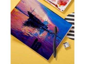 Listing 5 of 10 for 3 Sizes Flat Drawing Painting Makeup Brushes Kit For DIY Scrapbooking