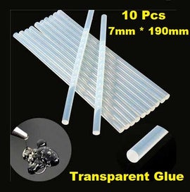 Listing 1 of 2 for 10Pc Hot Glue Stick 7mm x 19cm / Hot Melt Glue Stick 7mm x 19cm / Craft Hot Glue