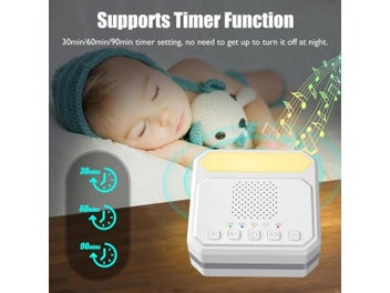 Listing 6 of 9 for Q8-03 Baby Sleep Sound Machine White Noise Machine With Night Light 21 Soothing