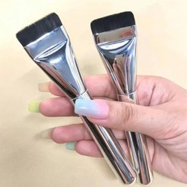 Listing 5 of 9 for 2PC Ultra Thin Foundation Brush Lightweight Face Contour Brush Flat Head Facial
