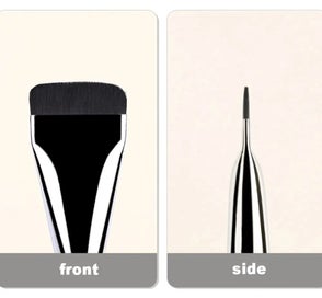 Listing 6 of 9 for 2PC Ultra Thin Foundation Brush Lightweight Face Contour Brush Flat Head Facial
