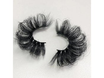 Listing 3 of 10 for Buzzme Volume Mink Lashes Dramatic Fluffy 25mm Long Eyelashes Messy Reusable