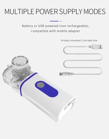 Listing 6 of 10 for Nebulizer Portable Health Care Nebulizator Baby Steam Inhalation Home Medical