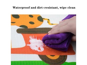 Listing 5 of 9 for Non-toxic Thick 1CM EPE Baby Activity Gym Baby Crawling Play Mats Folding Mat