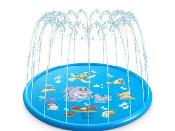 Listing 4 of 9 for 170/150/100cm Kids Inflatable Water Spray Pad Round Water Splash Play Pool