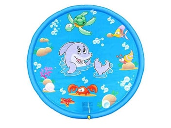 Listing 7 of 9 for 170/150/100cm Kids Inflatable Water Spray Pad Round Water Splash Play Pool