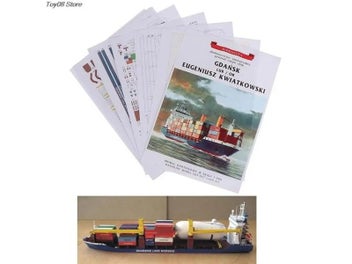 Listing 4 of 9 for 1PC New 1:400 Gdansk Cargo Ship DIY Handcraft 3D Paper Card Model Sets MYPANDA