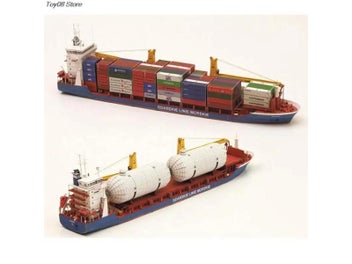 Listing 5 of 9 for 1PC New 1:400 Gdansk Cargo Ship DIY Handcraft 3D Paper Card Model Sets MYPANDA