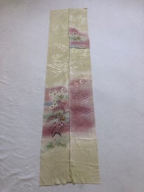 Listing 6 of 20 for Vintage Japanese Silk Kimono Panel