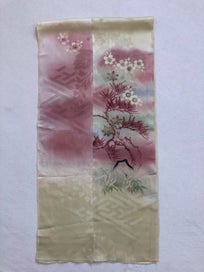 Listing 3 of 20 for Vintage Japanese Silk Kimono Panel