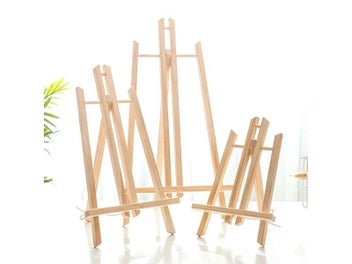 Listing 4 of 10 for Mini Easel Frame Wood Tripod In Multiple Sizes For Wedding Table Display
