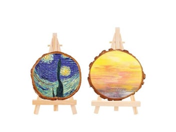 Listing 6 of 10 for Mini Easel Frame Wood Tripod In Multiple Sizes For Wedding Table Display