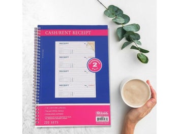 Listing 1 of 9 for Receipt Book Carbonless Copy Paper Clear Print 200 Sets 2 Parts Consecutively