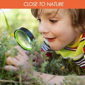 Listing 4 of 6 for 2 Pack 10X Magnifying Glass for Seniors Kids Non-Slip Handheld Magnifier