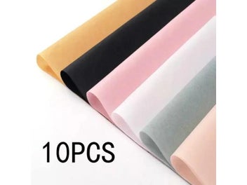 Listing 3 of 10 for 10Pcs 50*66cm Tissue Paper Flower Bouquet Wrapping For Florist Wedding Birthday