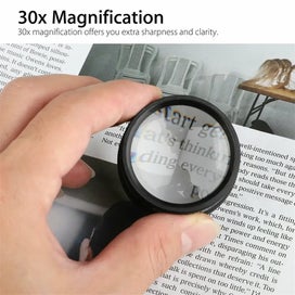 Listing 7 of 10 for 30x36 Optical Magnifying Glass Portable Pocket Electronics Magnifyier For