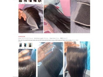 Listing 5 of 8 for 7x7/6x6/5x5 HD Lace Closure Human Hair Melt Skin Deep Part Natural Scalp Real