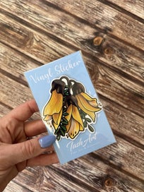 Listing 2 of 5 for WATERPROOF VINYL DIE CUT STICKER ~ Kowhai