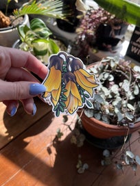 Listing 4 of 5 for WATERPROOF VINYL DIE CUT STICKER ~ Kowhai