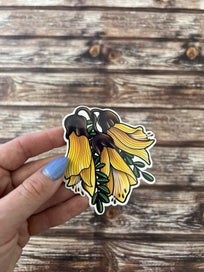 Listing 5 of 5 for WATERPROOF VINYL DIE CUT STICKER ~ Kowhai