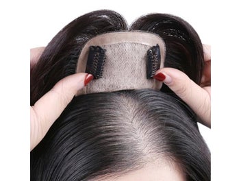 Listing 3 of 9 for Invisible Synthetic Front Neat Bang Hair Fake Fringe Clip In Bang Cover White