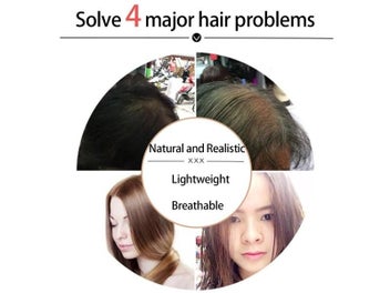 Listing 6 of 9 for Invisible Synthetic Front Neat Bang Hair Fake Fringe Clip In Bang Cover White