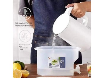 Listing 7 of 10 for 3.5L Large Capacity Cold Water Pitcher With Faucet For Refrigerator Iced