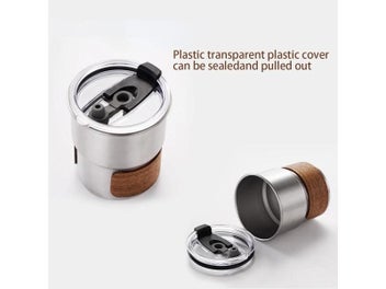 Listing 5 of 9 for Leeseph Stainless Steel Coffee Camping Mug With Lid Portable Heat Resistant