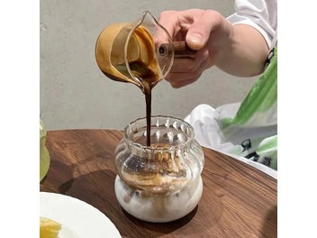 Listing 5 of 10 for Lazzy House Glass Coffee Mugs Milk Cup Heat Resistant Drinking Glasses