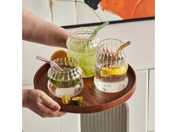 Listing 6 of 10 for Lazzy House Glass Coffee Mugs Milk Cup Heat Resistant Drinking Glasses