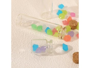 Listing 7 of 10 for 10Pcs Mini Clear Glass Bottles With Cork Stopper For Wedding DIY