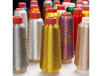 Listing 6 of 10 for Colorful Computer Embroidery Cross Stitch DIY Manual Bright Silk Gold Thread