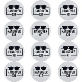 Listing 1 of 1 for Hangover Kit Stickers For Party Favours Bags Boxes DIY Hens Night Wedding Bucks