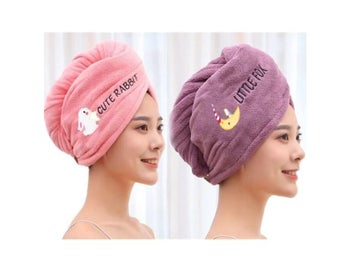 Listing 4 of 10 for Women Microfiber Towels For Hair Bath Bathroom Towels