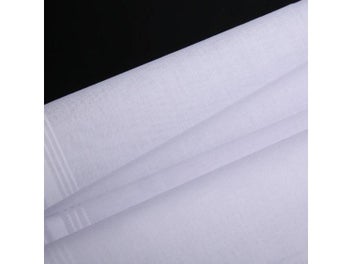Listing 4 of 9 for 5pcs New White Pocket Cotton Handkerchiefs Reusable Hanky 40*40cm Special