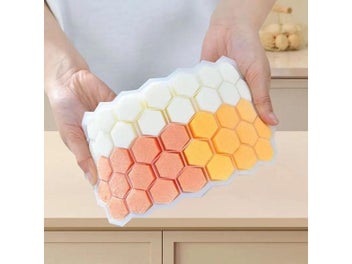 Listing 6 of 10 for 37 Grid Ice Making Silicone Mold With Lid For Food Grade Honeycomb Ice Cubes