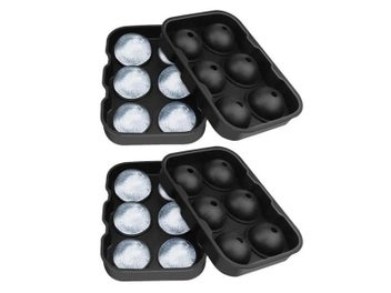 Listing 3 of 10 for Ice Cube Trays Silicone Sphere Ball Maker For Whiskey Cocktails Reusable BPA