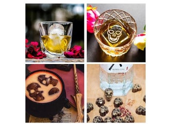 Listing 6 of 10 for 3D Diamond Skull Silicone Ice Mold Tray For Whiskey Cocktails