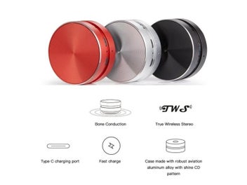 Listing 4 of 9 for Hot Bone Conduction Bluetooth Speaker Vibration Stereo Audio Digital Duramobi